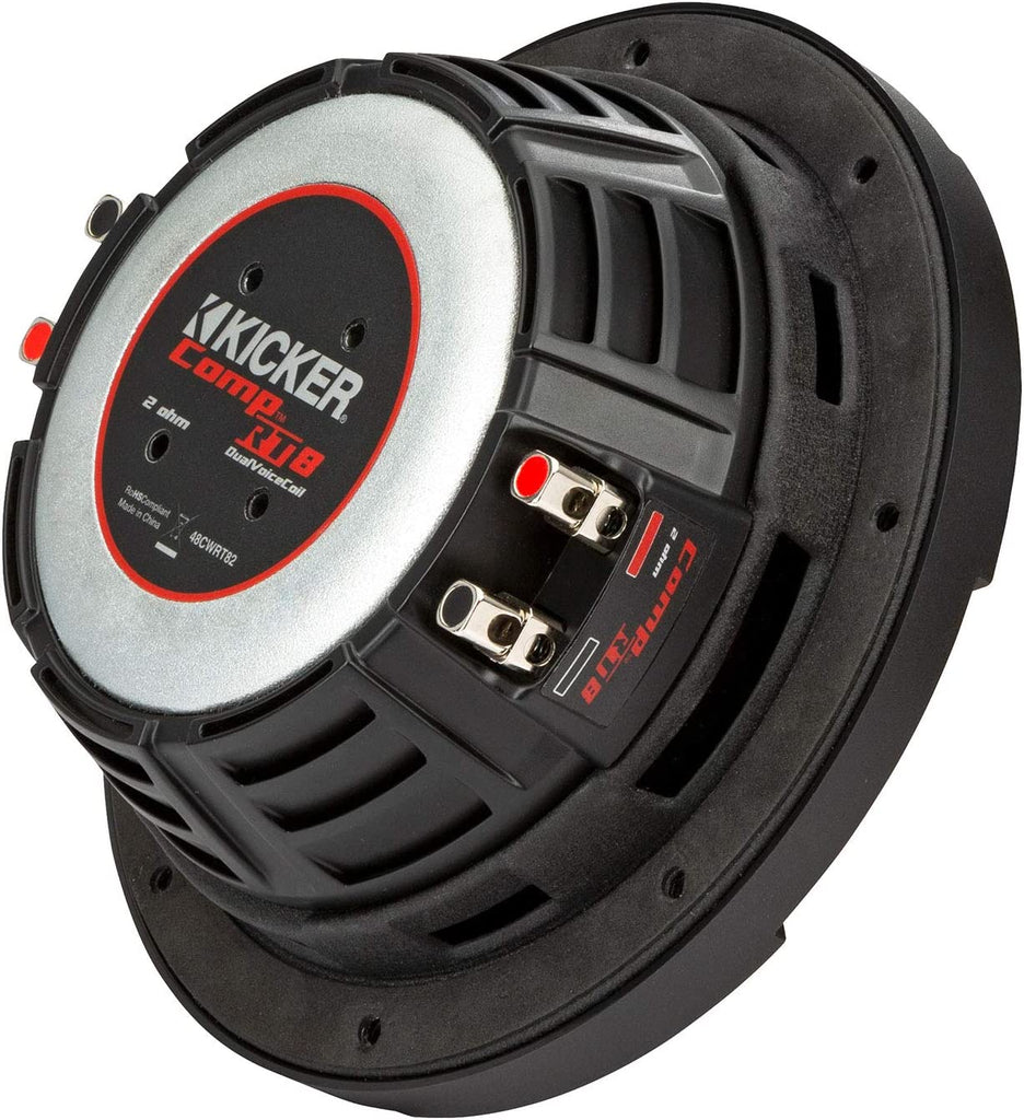 Kicker CWRT8 CompRT Series Shallow Mount 8-inch 300w Subwoofer - Dual 2 Ohm