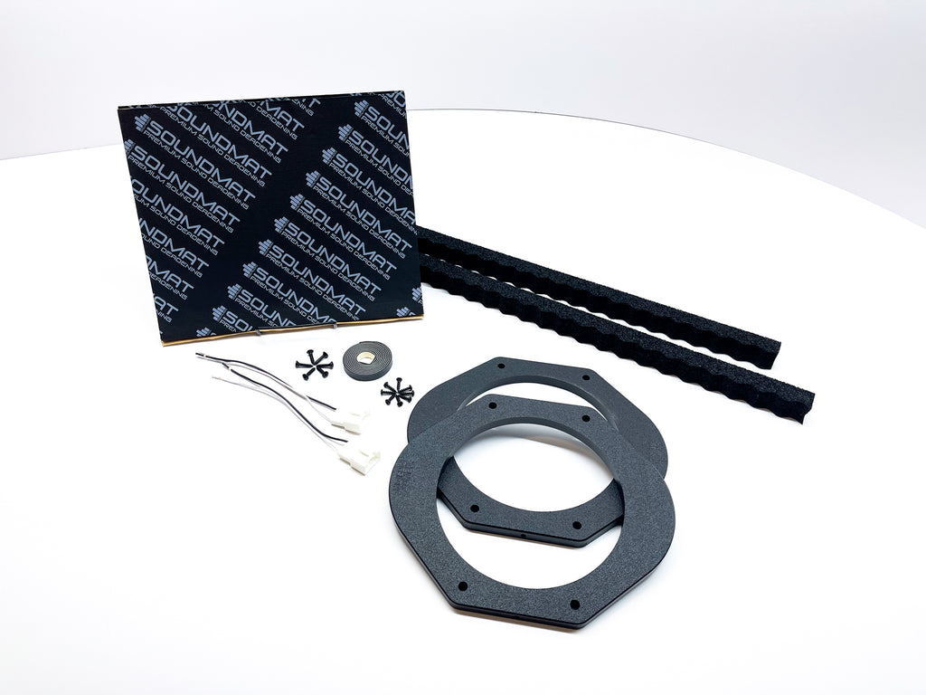 Custom Speaker Adapters -Front 8-inch - Complete Kit - Compatible with 2015-2023 Ford F-Series Truck - Front 8-inch,Complete Kit