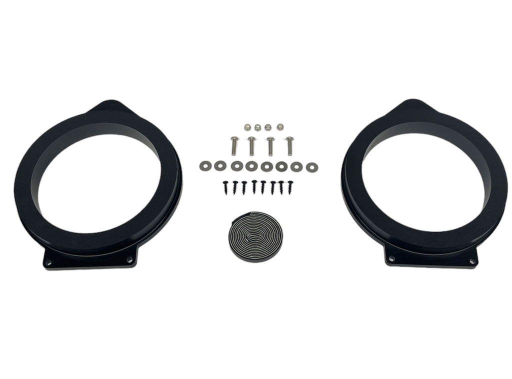 Custom Speaker Adapters - Rear 6.5-inch Adapters Only - Compatible with 2014-2023 GMC Chevrolet Vehicles - Adapters Only,Rear 6.5-inch