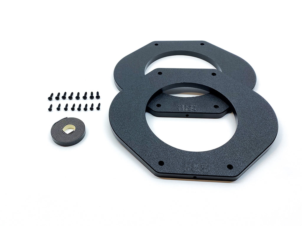 Custom Speaker Adapters - Front 6.5-inch - Adapters Only - Compatible with 2015-2023 Ford F-Series Truck - Front 6.5-inch,Adapters Only
