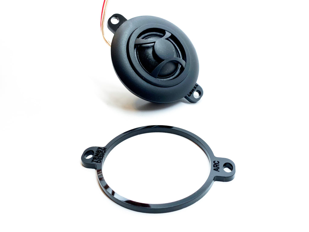 Custom Laser Cut Tweeter Adapters - Compatible with 2015+ Ford Vehicles - Arc Audio ARC Series