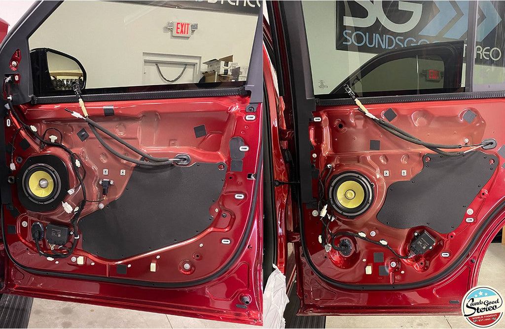 Custom Made Door Access Block Off Plates - Front & Rear Set - Compatible with 2018-2023 Ford Expedition Max - Expedition Max,Front & Rear Complete Set