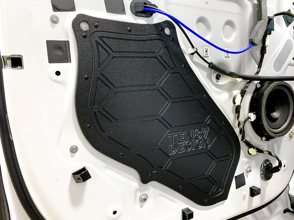 Custom Made Door Access Block Off Plates - Front & Rear Set - Fits 2021-2024 Ford F-150 + 2023-2024 Super Duty SuperCrew (SCREW) - SuperCrew (SCREW),Front & Rear Complete Set