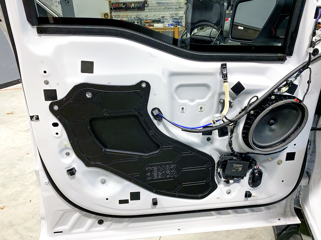 Custom Made Door Access Block Off Plates - Front & Rear Set - Fits 2021-2024 Ford F-150 + 2023-2024 Super Duty SuperCrew (SCREW) - SuperCrew (SCREW),Front & Rear Complete Set