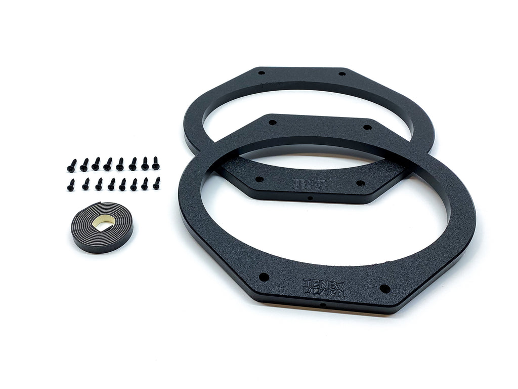 Custom Speaker Adapters - Front 6x9-inch - Adapters Only - Compatible with 2015-2023 Ford F-Series Truck - Front 6x9-inch,Adapters Only