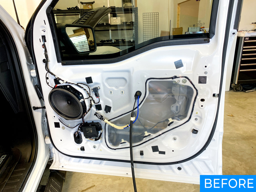 Custom Made Door Access Block Off Plates - Front & Rear Set - Fits 2021-2024 Ford F-150 + 2023-2024 Super Duty SuperCrew (SCREW) - SuperCrew (SCREW),Front & Rear Complete Set