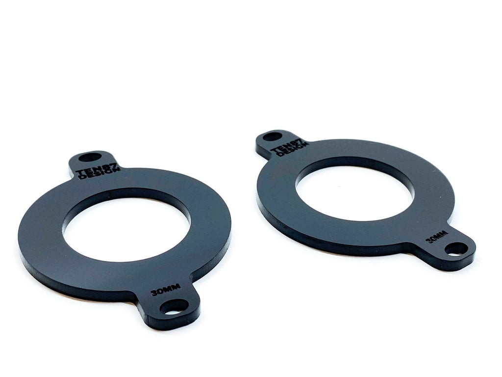 Custom Laser Cut Tweeter Adapters - Compatible with 2015-2020 Ford F-150 + 2017-2022 Super Duty Vehicles (Pair)