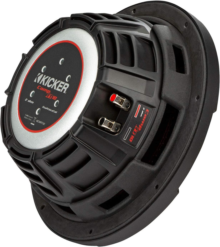 Kicker CWRT10 CompRT Series Shallow Mount 10-inch 400w Subwoofer - Dual 2 Ohm