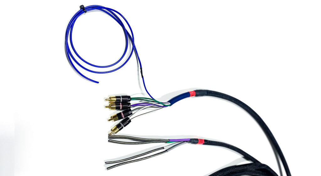 Custom Radio Integration T-Harness for Base Non-Amplified Model Vehicles - RCA Connections - Compatible with 2021+ Ford Vehicles - Complete Stereo Upgrade,RCA Tips