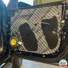 Load image into Gallery viewer, Custom Made Door Access Block Off Plates -Front and Rear Set - Compatible with 2019-2021 GMC Sierra Chevrolet Silverado - Front & Rear Complete Set