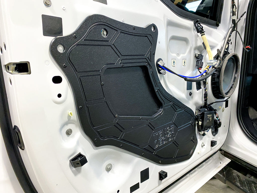 Custom Made Door Access Block Off Plates - Front & Rear Set - Fits 2021-2024 Ford F-150 + 2023-2024 Super Duty SuperCrew (SCREW) - SuperCrew (SCREW),Front & Rear Complete Set