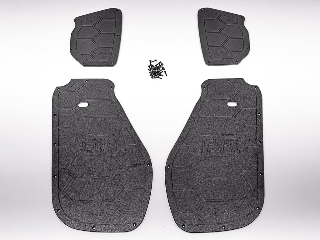 Custom Made Door Access Block Off Plates - Compatible with 2023+ HD GMC Sierra Chevrolet Silverado