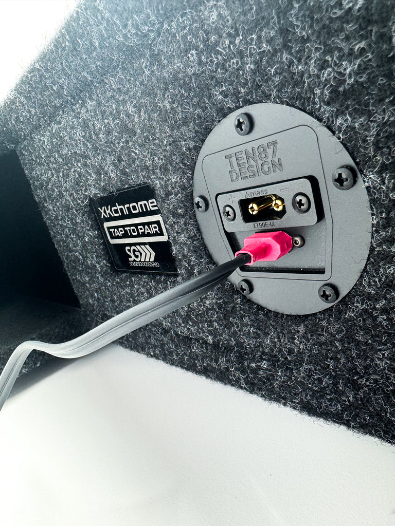 Flagship Underseat Four 8-inch Kicker L7S Subwoofer Enclosure with Loaded Amplifier Rack for 2019-2025 GM Crew Cab Trucks with Bose