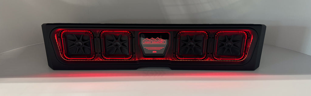 Custom Kicker Four L7S 8-inch Front-Firing Vented Sub Enclosure: 2019–2025 GMC & Chevy