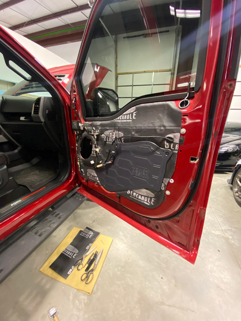 Custom Made Door Access Block Off Plates - Front and Rear - Compatible with 2015-2020 Ford F-150 + 2017-2023 Super Duty SuperCab (SCAB) - SuperCab (SCAB),Front & Rear Complete Set