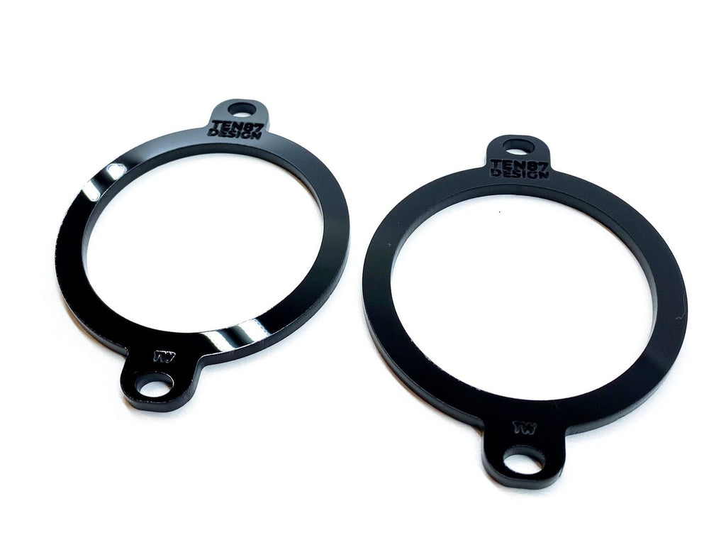 Custom Laser Cut Tweeter Adapters - Compatible with 2015-2020 Ford F-150 + 2017-2022 Super Duty Vehicles (Pair)
