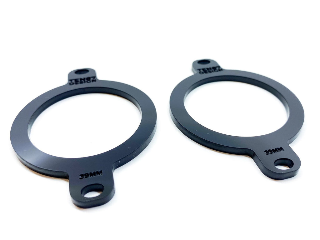 Custom Laser Cut Tweeter Adapters - Compatible with 2015+ Ford Vehicles - 39mm
