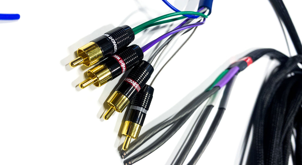 Custom Radio Integration T-Harness for Base Non-Amplified Model Vehicles - RCA Connections - Compatible with 2021+ Ford Vehicles - Complete Stereo Upgrade,RCA Tips