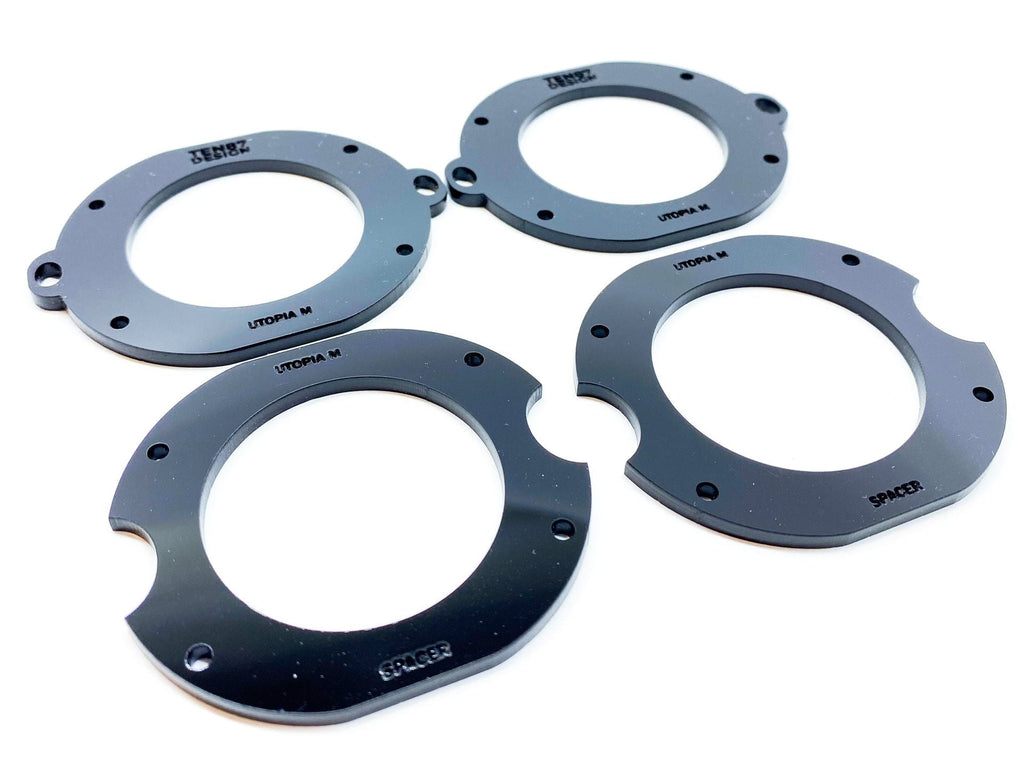 Custom Laser Cut Tweeter Adapters - Compatible with 2015-2020 Ford F-150 + 2017-2022 Super Duty Vehicles (Pair)