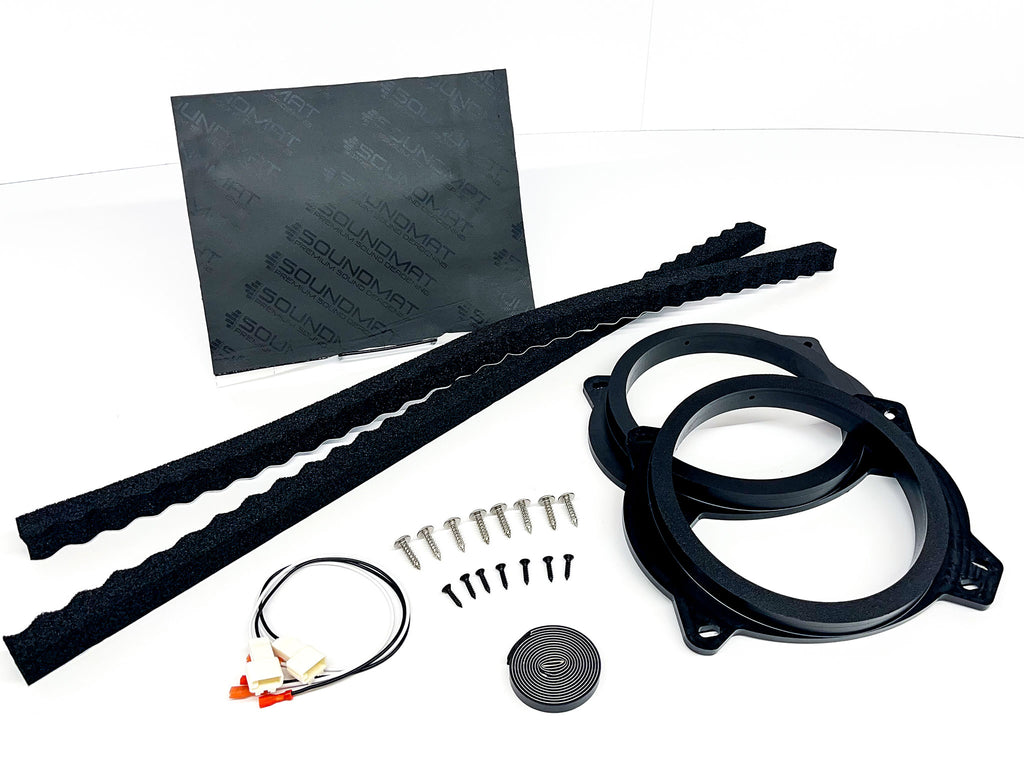 Custom Made Speaker Adapters - Compatible with Select Toyota Vehicles - Front 8-inch,Complete Kit