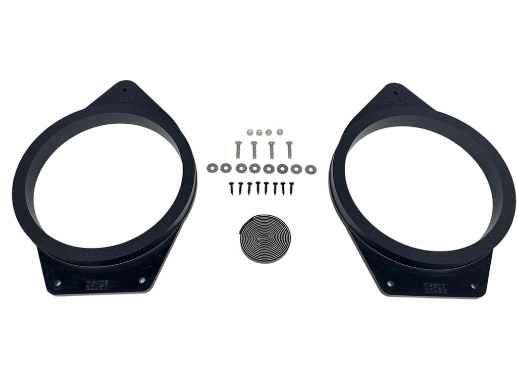 Custom Speaker Adapters - Front 8-inch Adapters Only - Compatible with 2014-2023 GMC Chevrolet Vehicles - Adapters Only,Front 8-inch