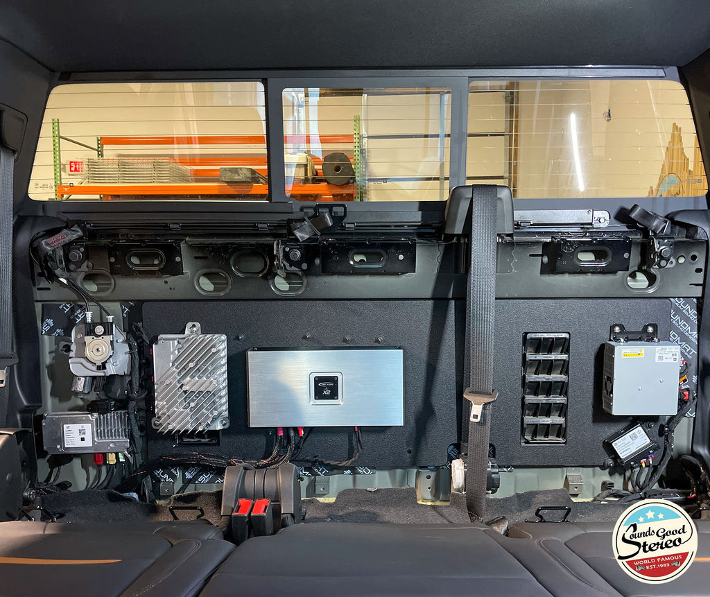 Custom Made Amplifier Rack/Plate/Board - Compatible with 2019-2024 GMC Sierra - Chevrolet Silverado