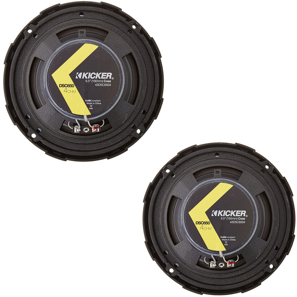 Kicker DSC650 DS Series 6.5-Inch 2-way Coaxial Speaker Kit