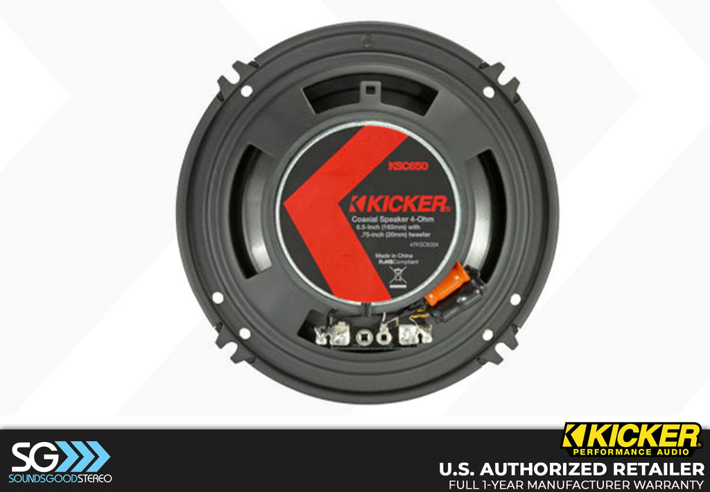 Kicker KSC650 KS Series 6.5-inch 2-way Coaxial Speaker Kit