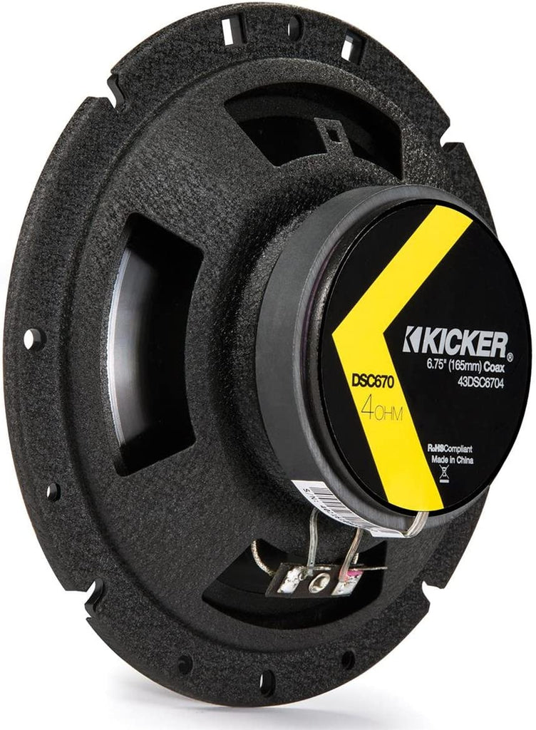 Kicker DS Series DSC670 6.75-Inch 2-way Coaxial Speaker Kit