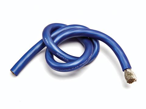 Kicker Premium Blue 8AWG OFC Copper Power Wire - Sold by the Foot