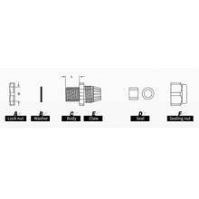 Load image into Gallery viewer, IP68 Waterproof Cable Gland - Grommet for Power and Ground Cables (Each) - 1/0-Gauge