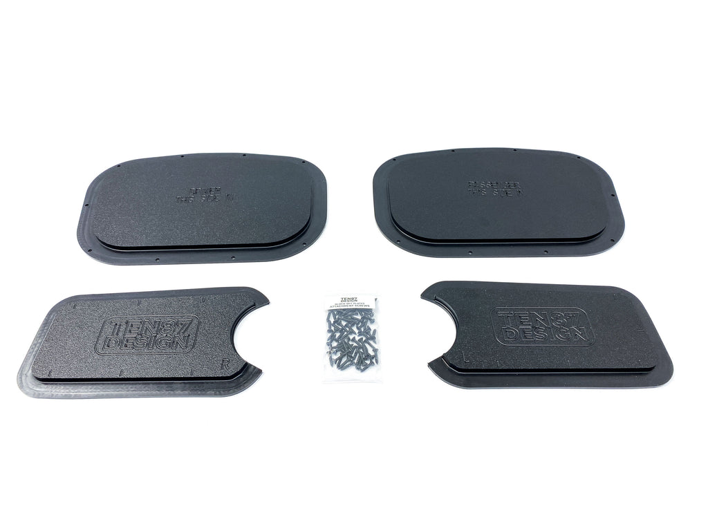 Custom Door Block Off Plates - Compatible with 2014-2021 Toyota Tundra CrewMax (Front Set) - CrewMax,Front Set Only