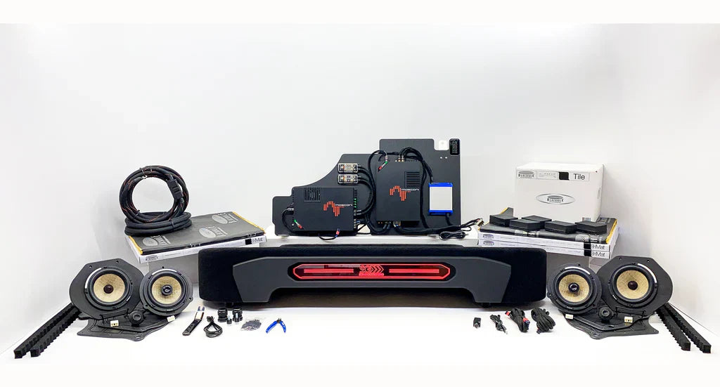 2021-2023 Ford F-150 with Factory Non-Amplified System 2-Way Pre-Tuned Plug & Play Stereo Upgrade with Underseat Enclosure