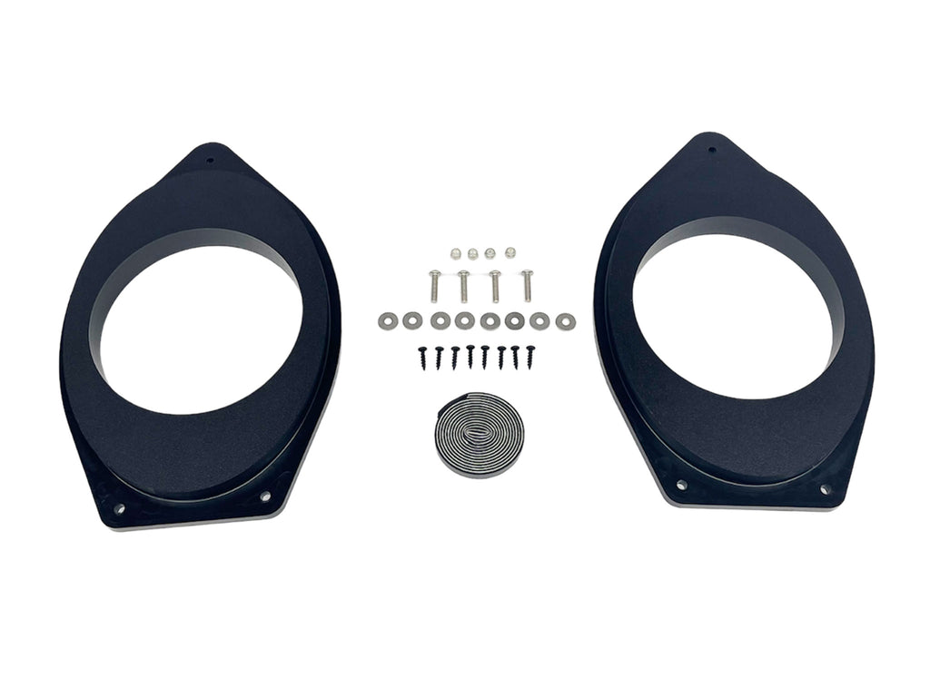 Custom Speaker Adapters - Front 6.5-inch Adapters Only - Compatible with 2014-2023 GMC Chevrolet Vehicles - Adapters Only,Front 6.5-inch