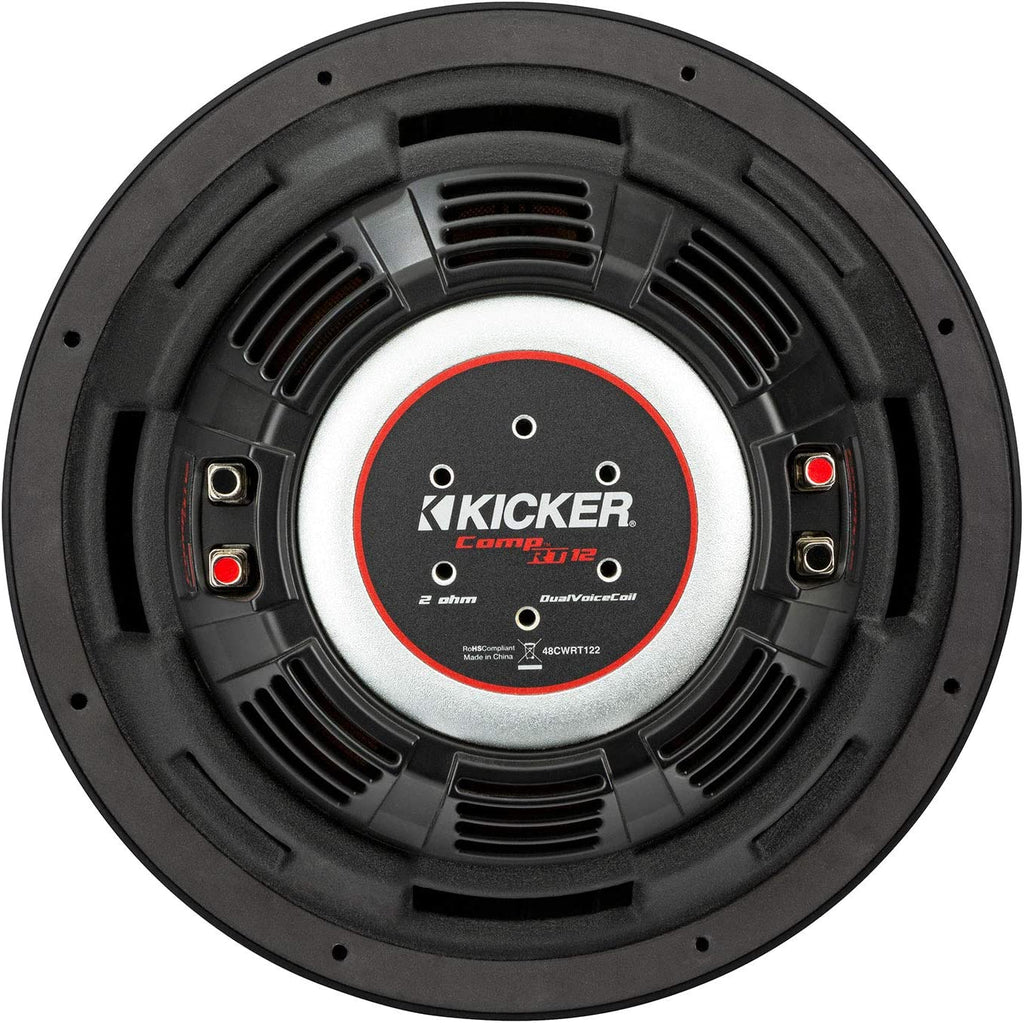 Kicker CWRT12 CompRT Series Shallow Mount 12-inch 500w Subwoofer - Dual 2 Ohm