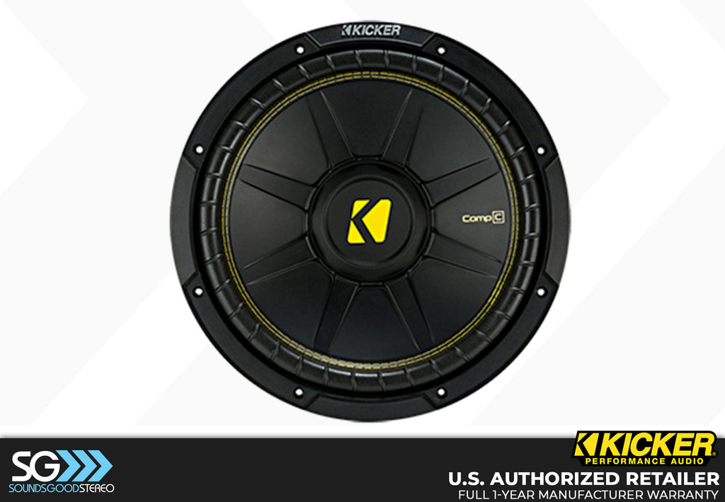 Kicker CWC12 CompC Series 12-inch 300w Subwoofer - Single 4 Ohm