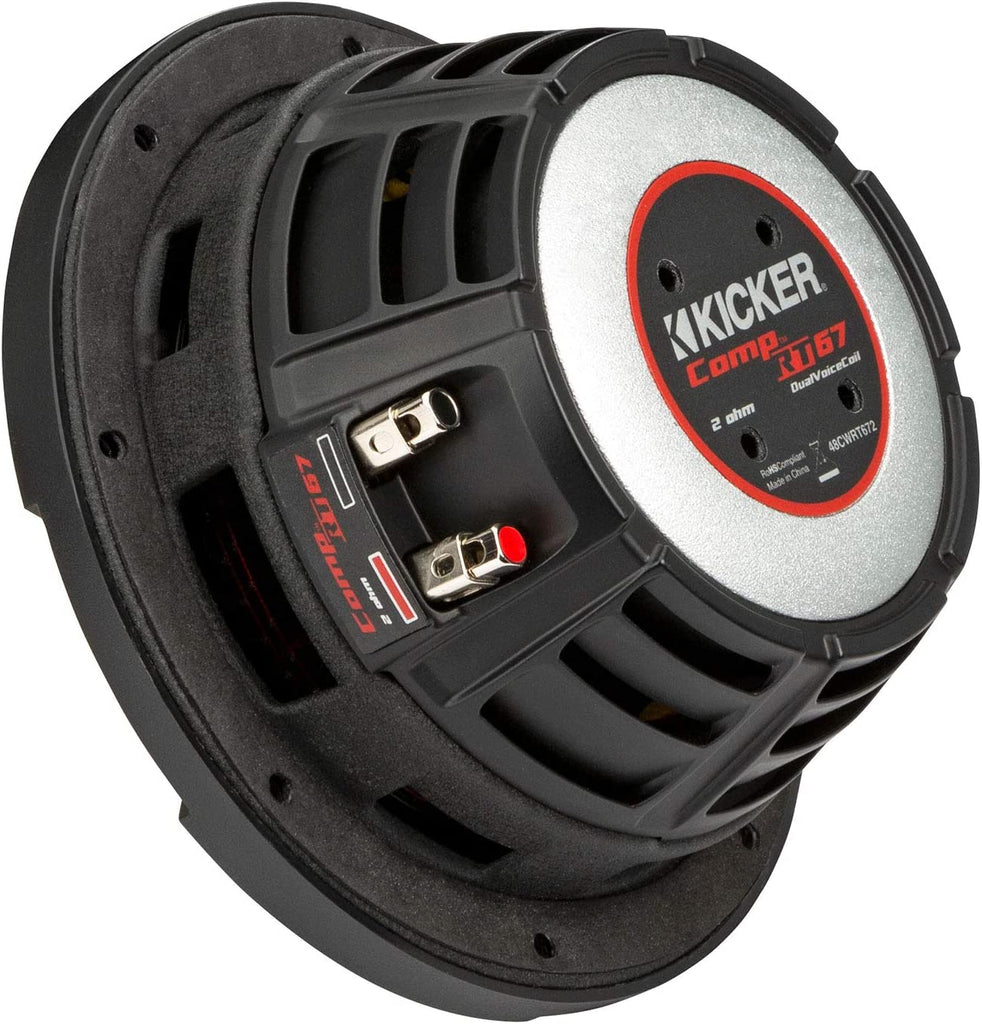 Kicker CWRT67 CompRT Series Shallow Mount 6.75-inch 150w Subwoofer - Dual 2 Ohm