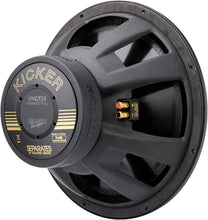 Load image into Gallery viewer, Kicker 50th Anniversary 15-Inch Competition Gold Letter 1000w Subwoofer