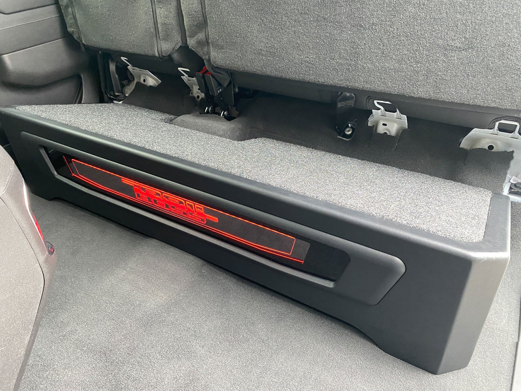 Custom Kicker CWR Dual 10-inch Down-Firing Sub Enclosure: 2019–2025 GMC & Chevy