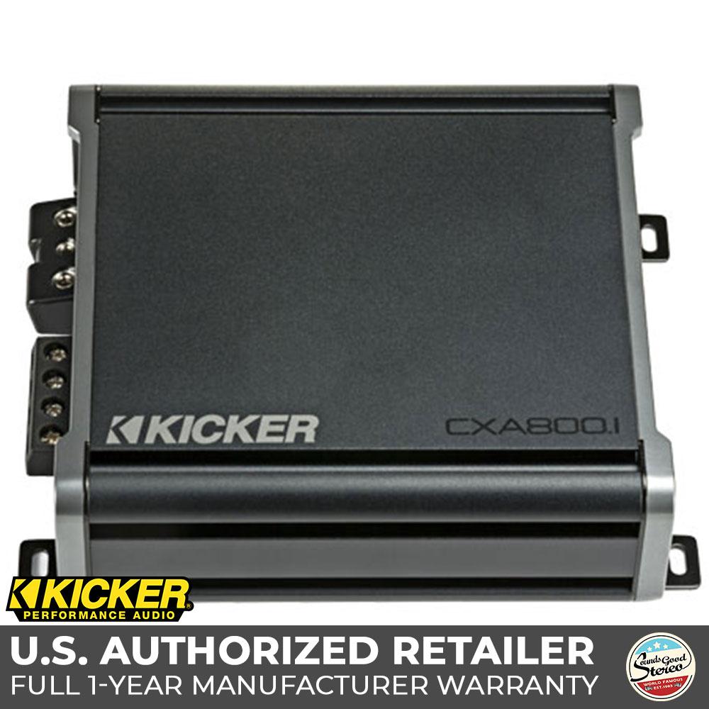 Open Box - Kicker CXA800.1T CX Series HighPower 800W 1-channel Mono-Block Subwoofer Amplifier