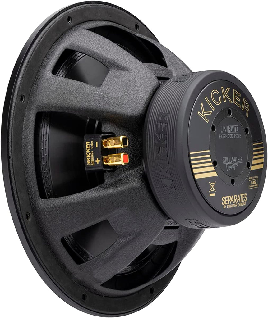 Kicker 50th Anniversary 15-Inch Competition Gold Letter 1000w Subwoofer