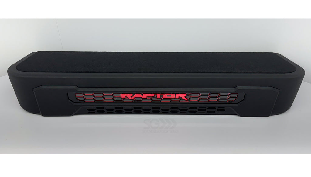 Audiophile Flagship Underseat Two 10-inch Focal Utopia Series Subwoofer Enclosure for Select 2020-2022 Ford F-Series Super Duty SuperCrew Trucks with the Non-Amplified System