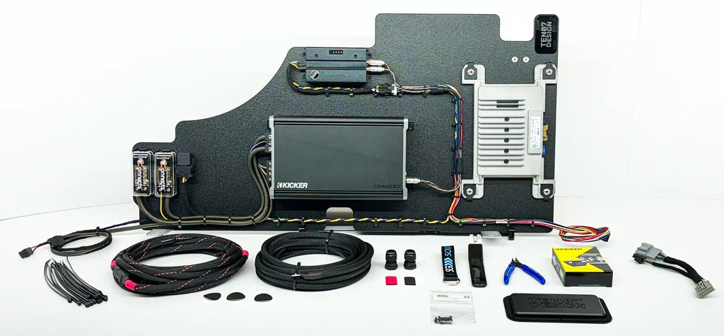 Flagship Underseat Three 10-inch Kicker L7T Subwoofer Enclosure for Select Ford 2023-2026 Super Duty Trucks with the B&O System