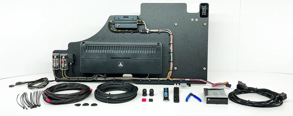 Flagship Underseat Four 6.5-inch Subwoofer Enclosure for 2021-2023 Ford F-150 SuperCrew Truck with the Non-Amplified System