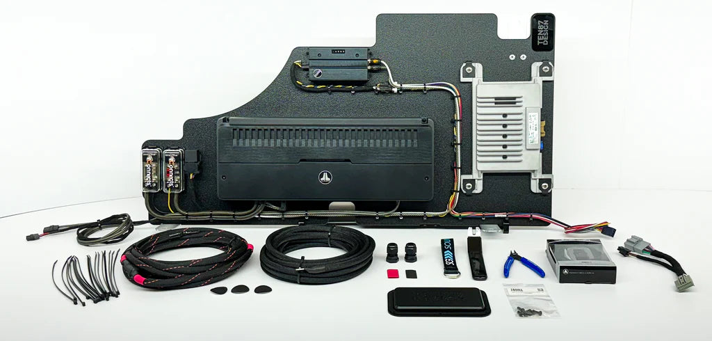 Flagship Underseat Four 6.5-inch Subwoofer Enclosure for 2021-2023 Ford F-150 SuperCrew Truck with B&O