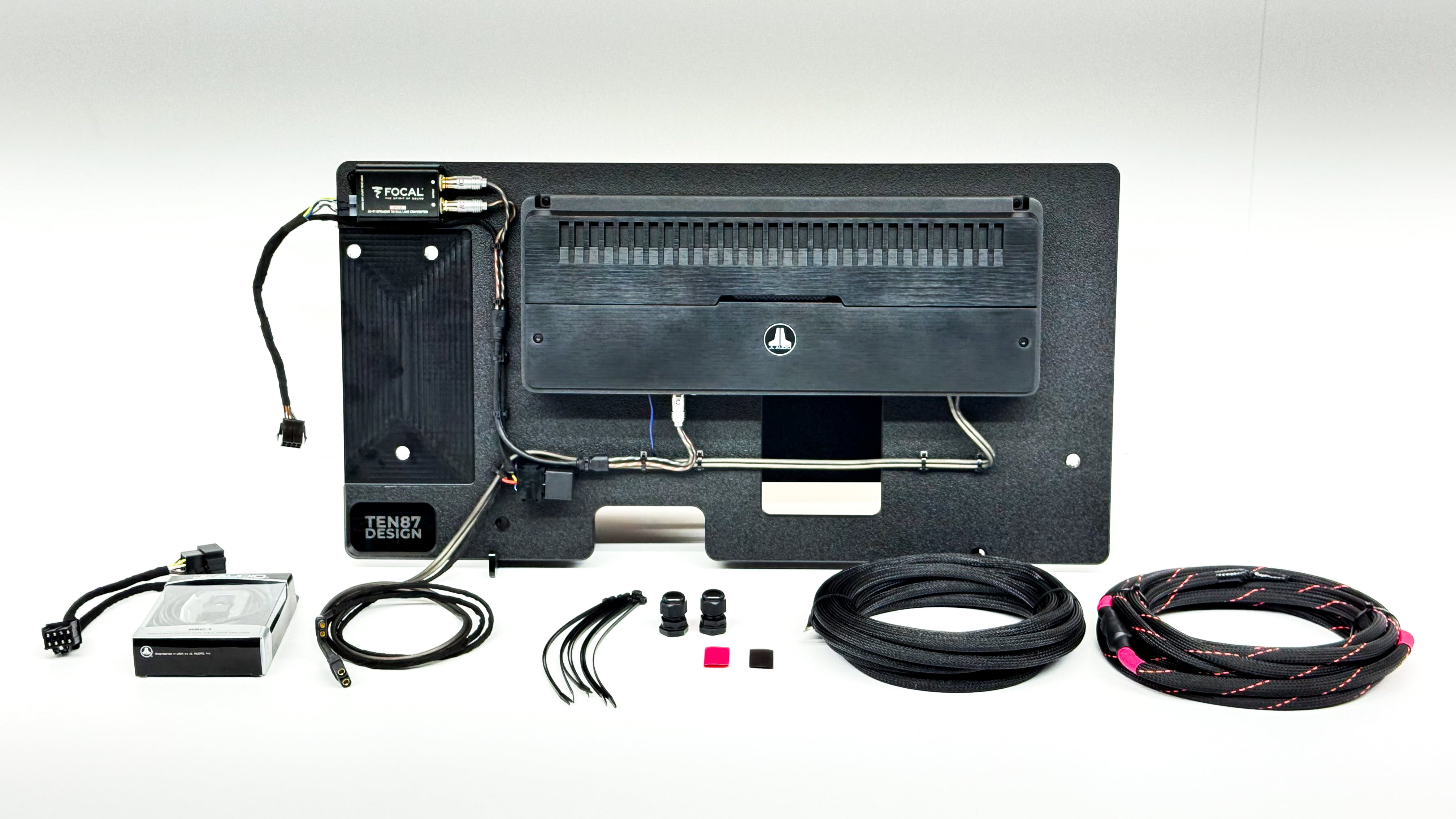 JL Audio Loaded Subwoofer 1000wrms Amplifier Rack for 2019+ GMC/Chevy BOSE Trucks