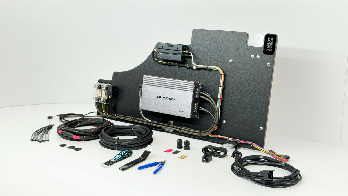 Mosconi-Gladen Loaded Subwoofer 1200wrms Amplifier Rack for – Sounds ...