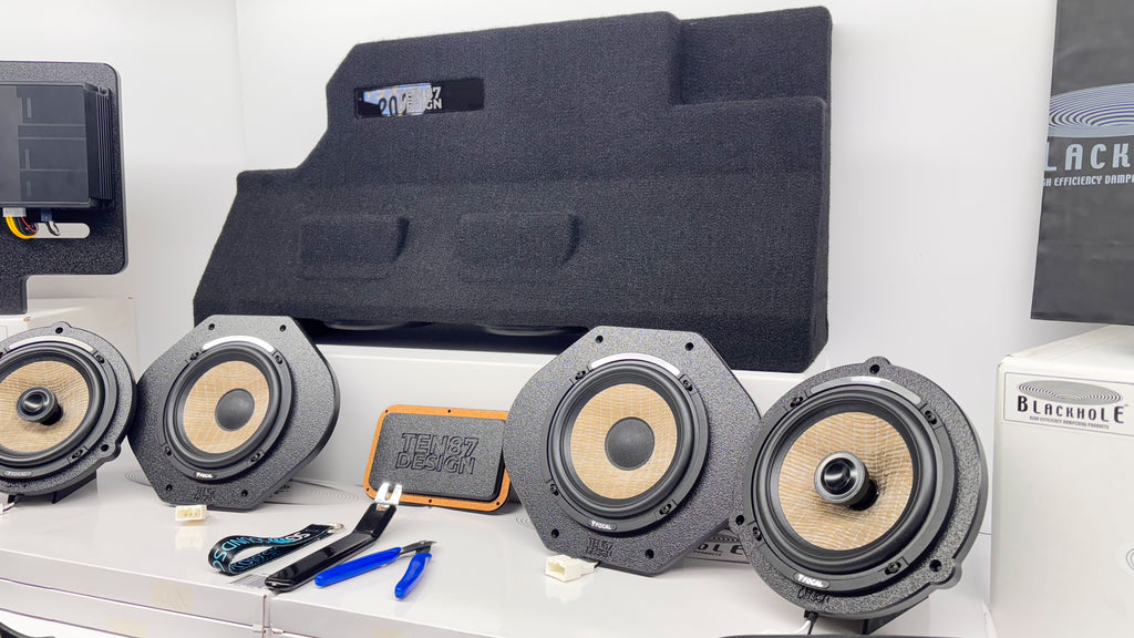 "Stealth V2" Focal Flax EVO Series 9-channel Fully Active Pre-Tuned Plug & Play Behind the Seat Stereo Upgrade for Select Ford 2024+ F-150 Trucks with the B&O 8-Speaker System