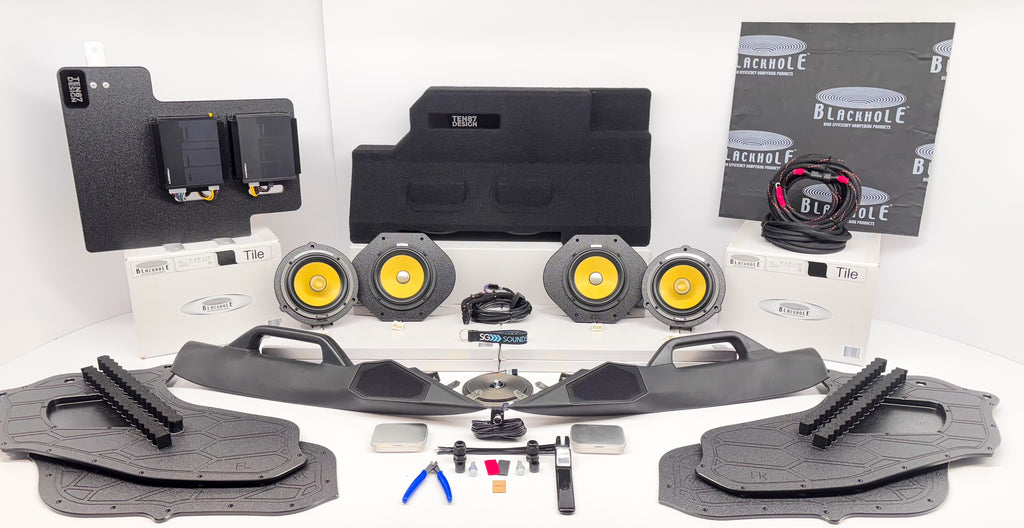 "Stealth V2" Focal Elite K2 Power Series 9-channel Fully Active Pre-Tuned Plug & Play Behind the Seat Stereo Upgrade for Select Ford 2023+ Super Duty and 2024+ F-150 Trucks with the Non-Amplified System