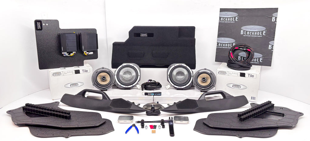 "Stealth V2" Focal Utopia M Series 9-channel Fully Active Pre-Tuned Plug & Play Behind the Seat Stereo Upgrade for Select Ford 2023+ Super Duty and 2024+ F-150 Trucks with the Non-Amplified System